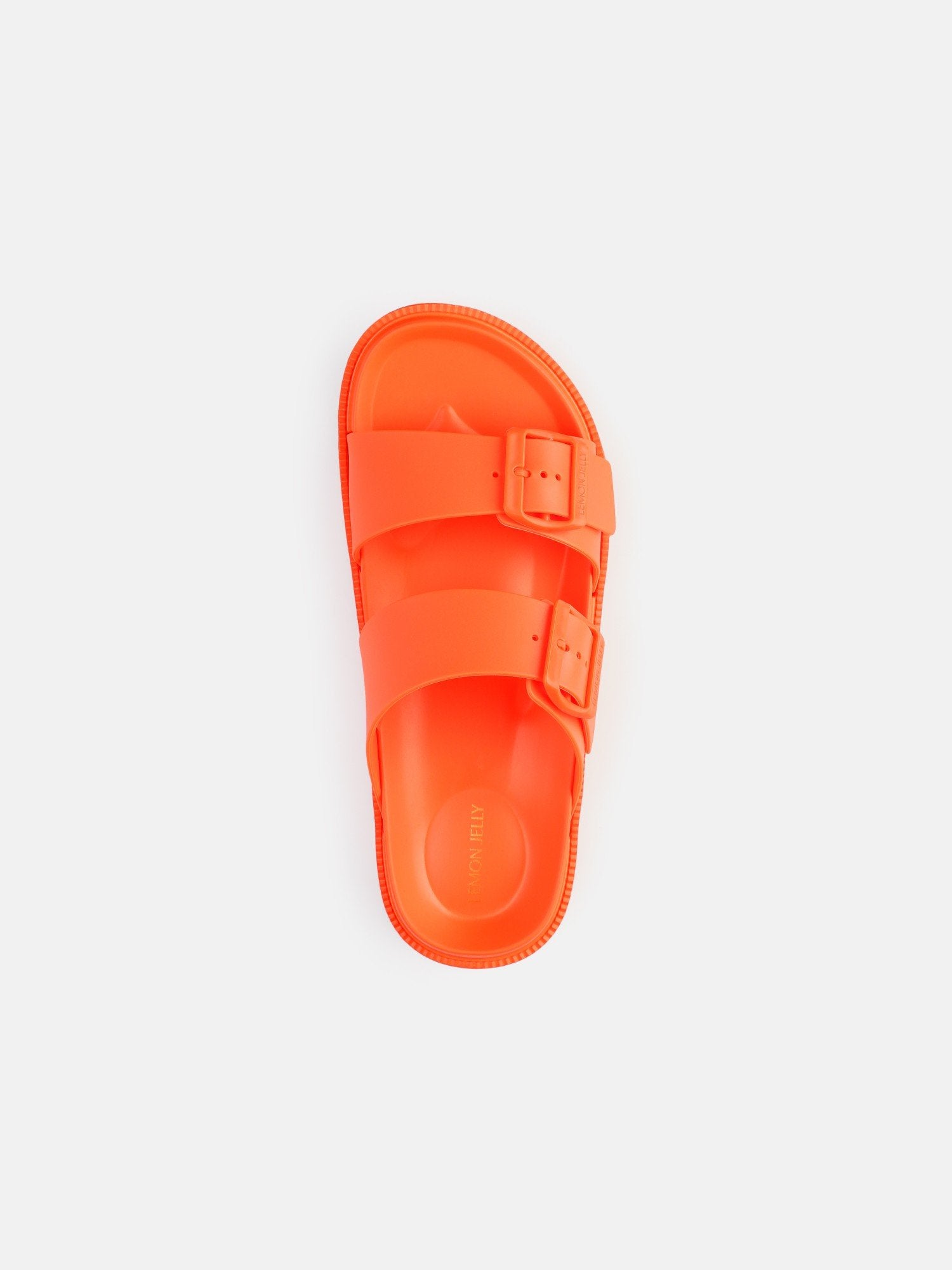 Elise Orange Peel Sandals with Buckles