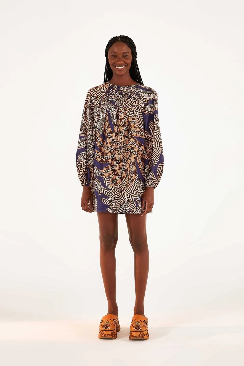 Yawanawa Vanahu Dress - FARM Rio