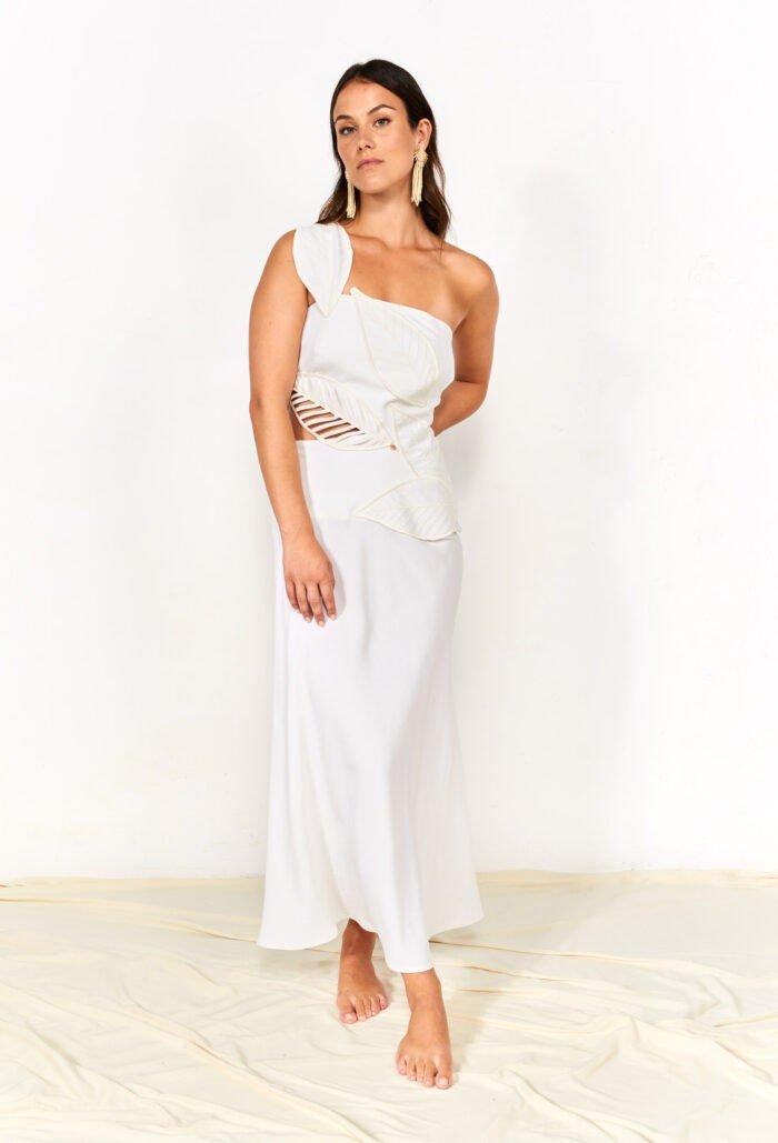 Leaf Midi Dress - GreenKiss