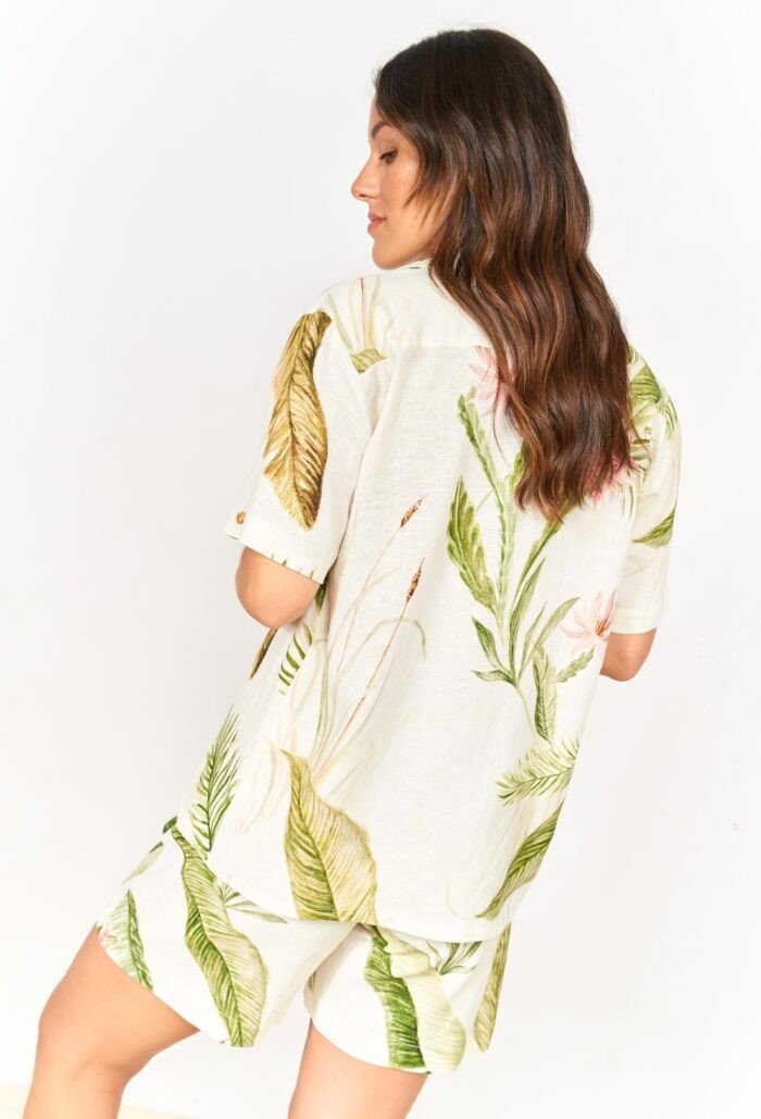 Linen Shirt - GreenKiss