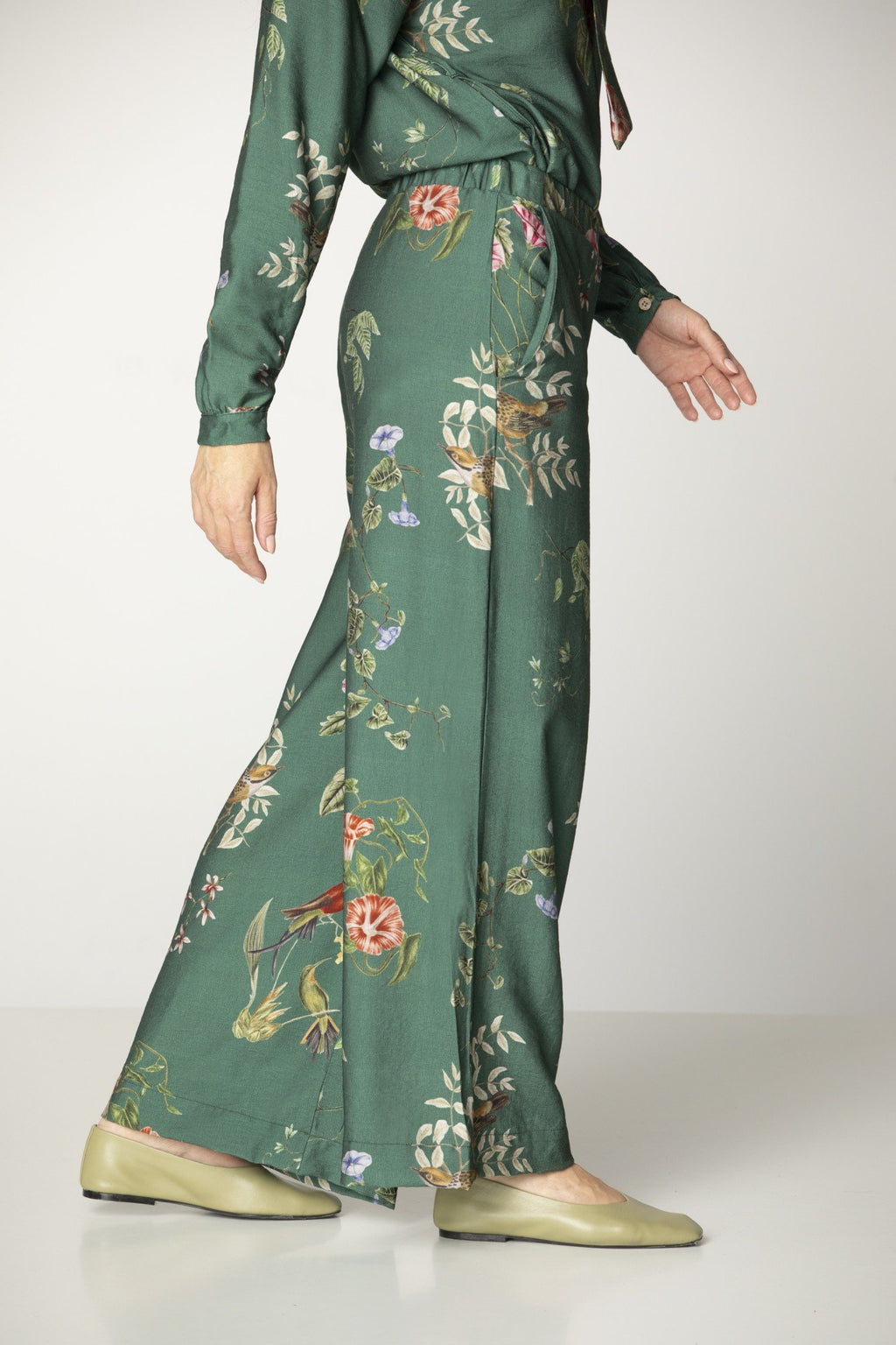 Birdsong Viscose Trousers