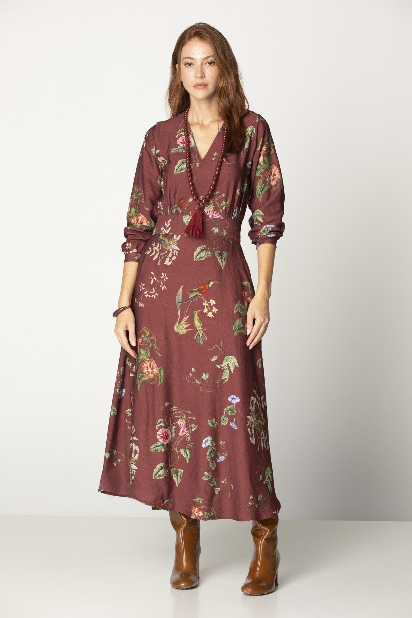 Birdsong V-Neck Dress