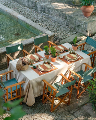 Aurora Linen and Cotton Napkin Terracotta & Yellow