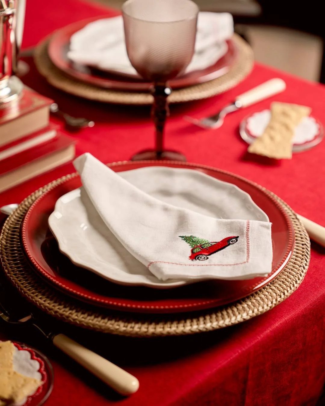 Christmas Car Napkin - Mariaida Home