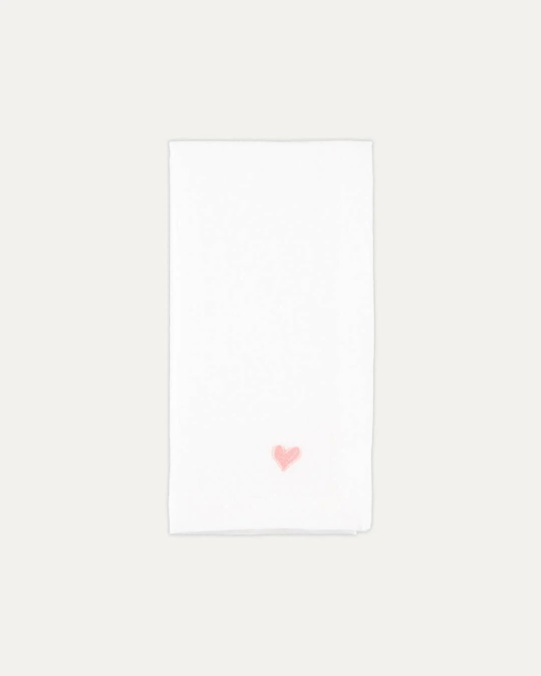 Pink Heart Linen & Cotton Napkin – Mariaida Home