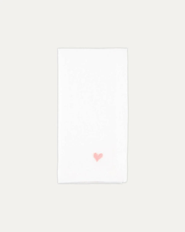 Pink Heart Linen & Cotton Napkin – Mariaida Home