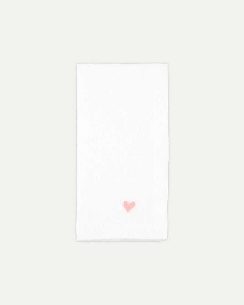 Pink Heart Linen & Cotton Napkin – Mariaida Home