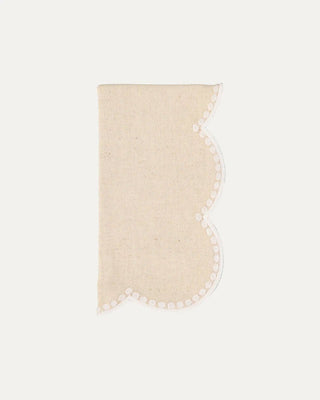 Gotas Beige with White Napkin