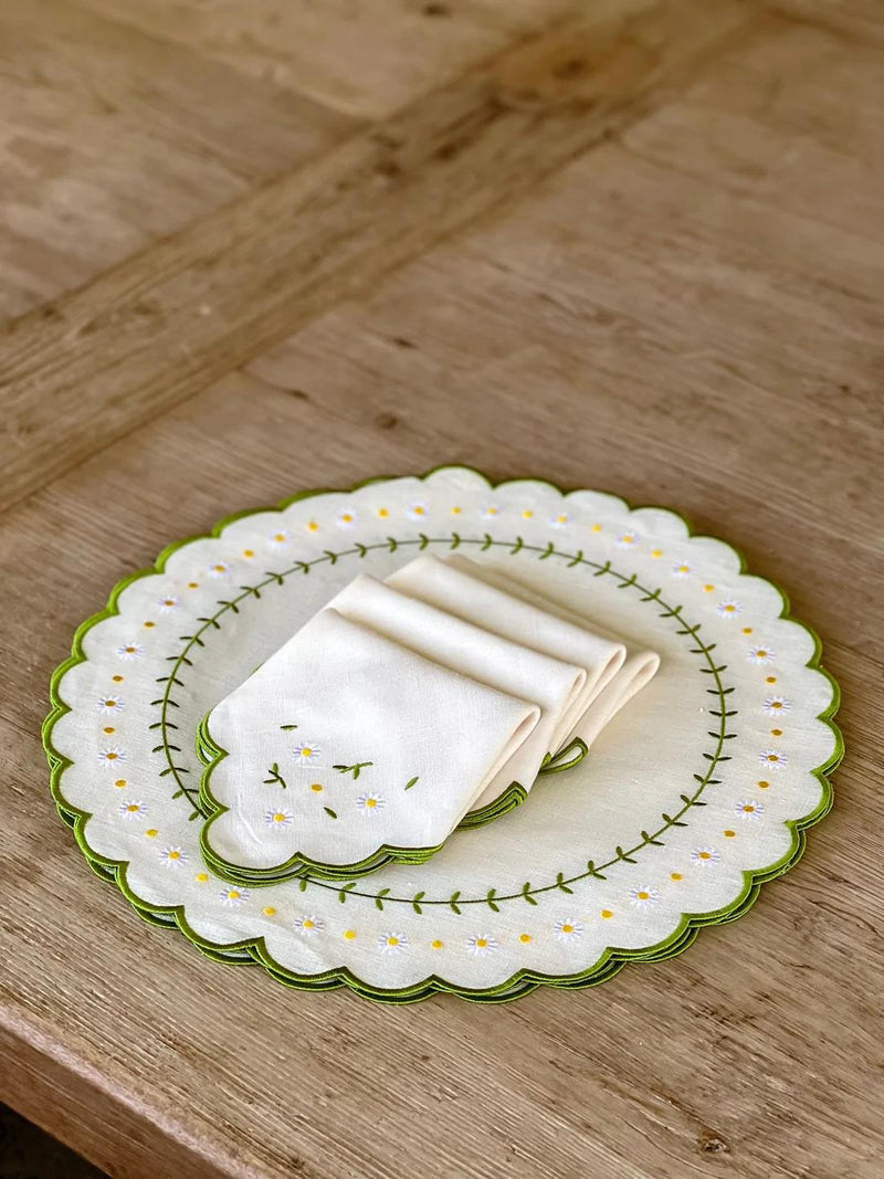 Daisies Napkin - Aida Home Living