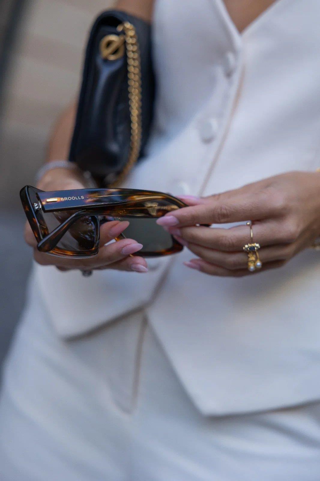 HERITAGE W Honey Tortoise Sunglasses - Broolls