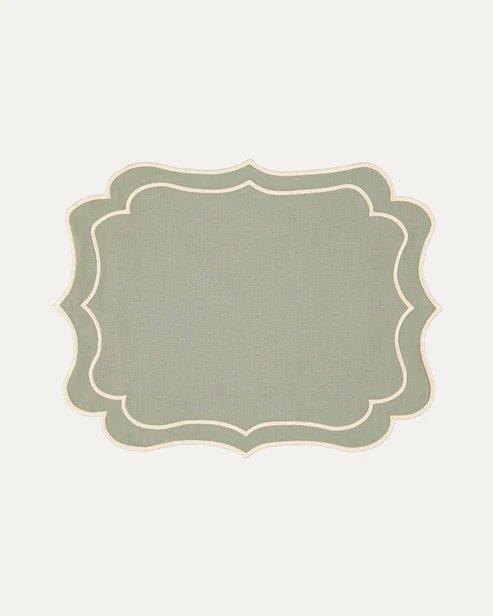 Breeze Green with Ivory Placemat - Aida Home Living