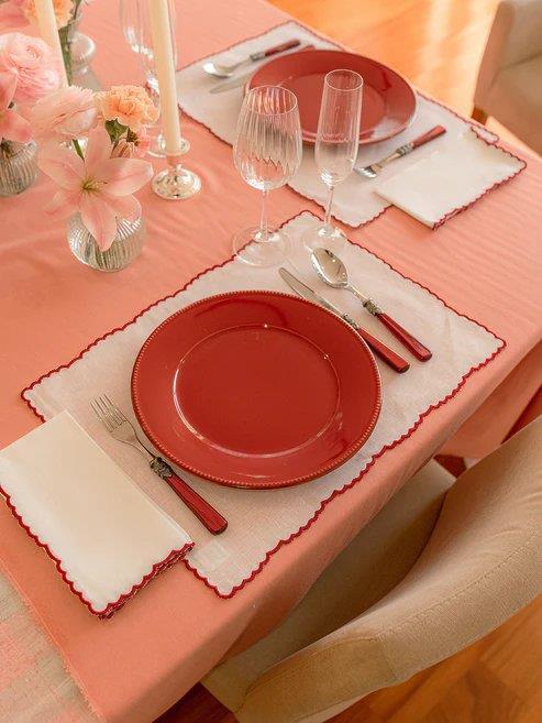 Melides White and Maple Placemat - Aida Home Living