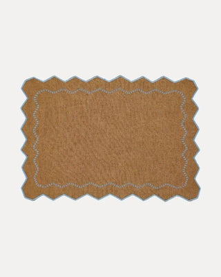 Alba Brown with Light Blue Placemat