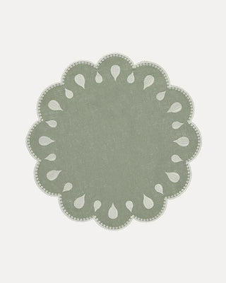 Drops Light Green with White Placemat