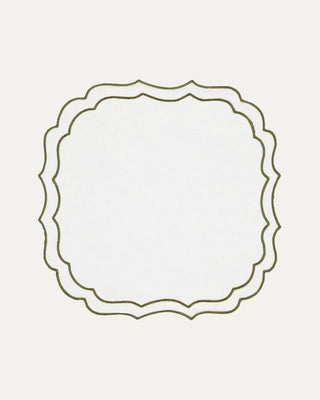 Placemat Greta White with Green