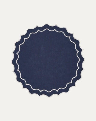 Navy Blue with White Placemat