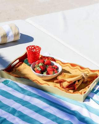 Óbidos Yellow with Terracotta Placemat