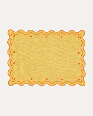 Óbidos Yellow with Terracotta Placemat