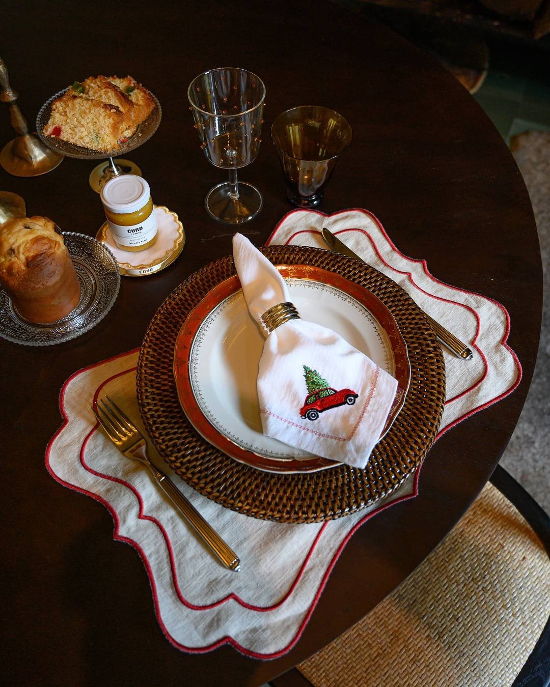 Rattan Placemat Dark Brown - Mariaida Home