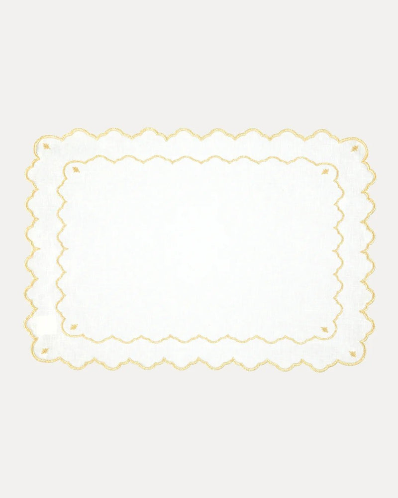 Individual Sapphire White with Gold - Mariaida Home