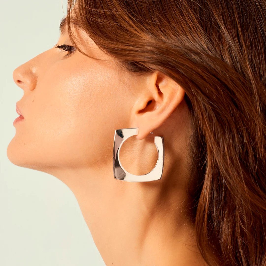 Aldaba Slim Hoop Earrings - CXC