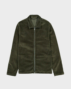 Jacket Twill Zip Green - ELEX
