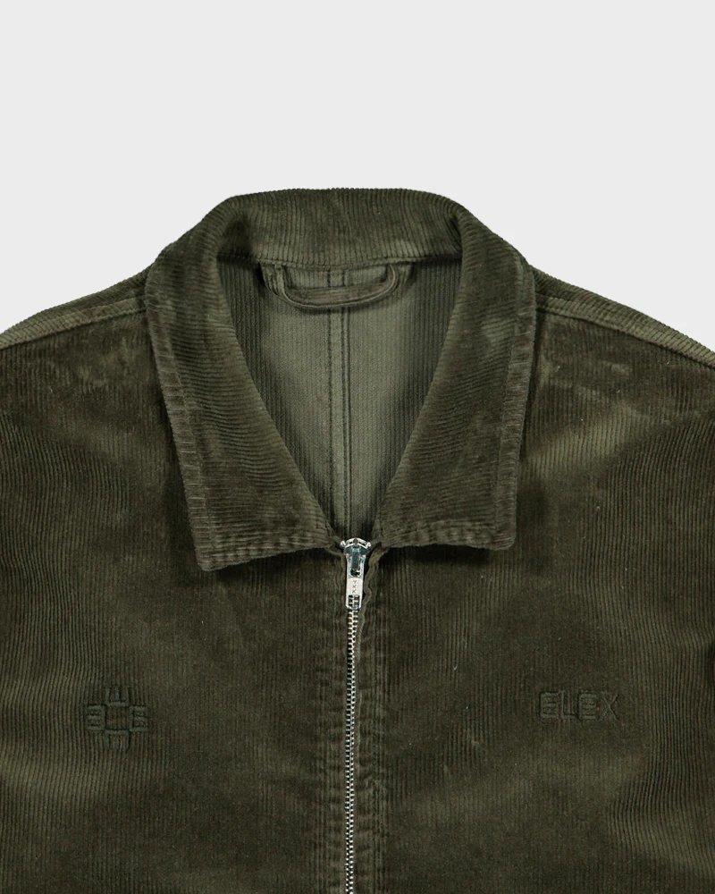 Jacket Twill Zip Green - ELEX