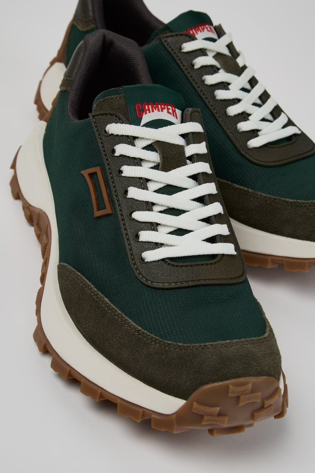 Drift Trail Green Textile and Nubuck Sneakers