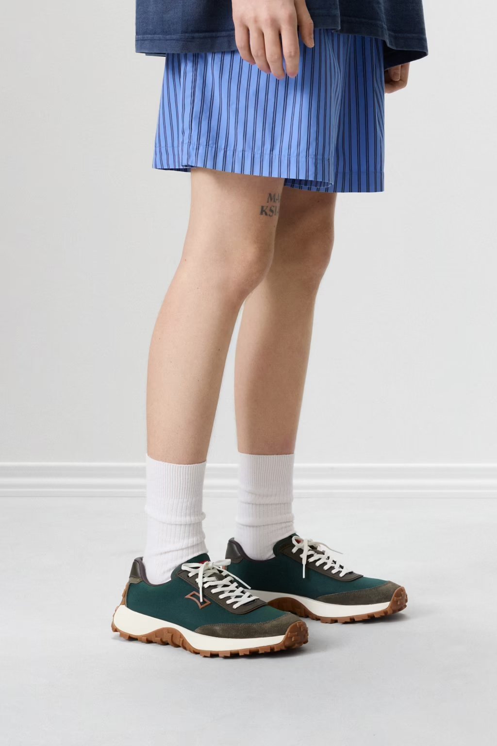 Drift Trail Green Textile and Nubuck Sneakers