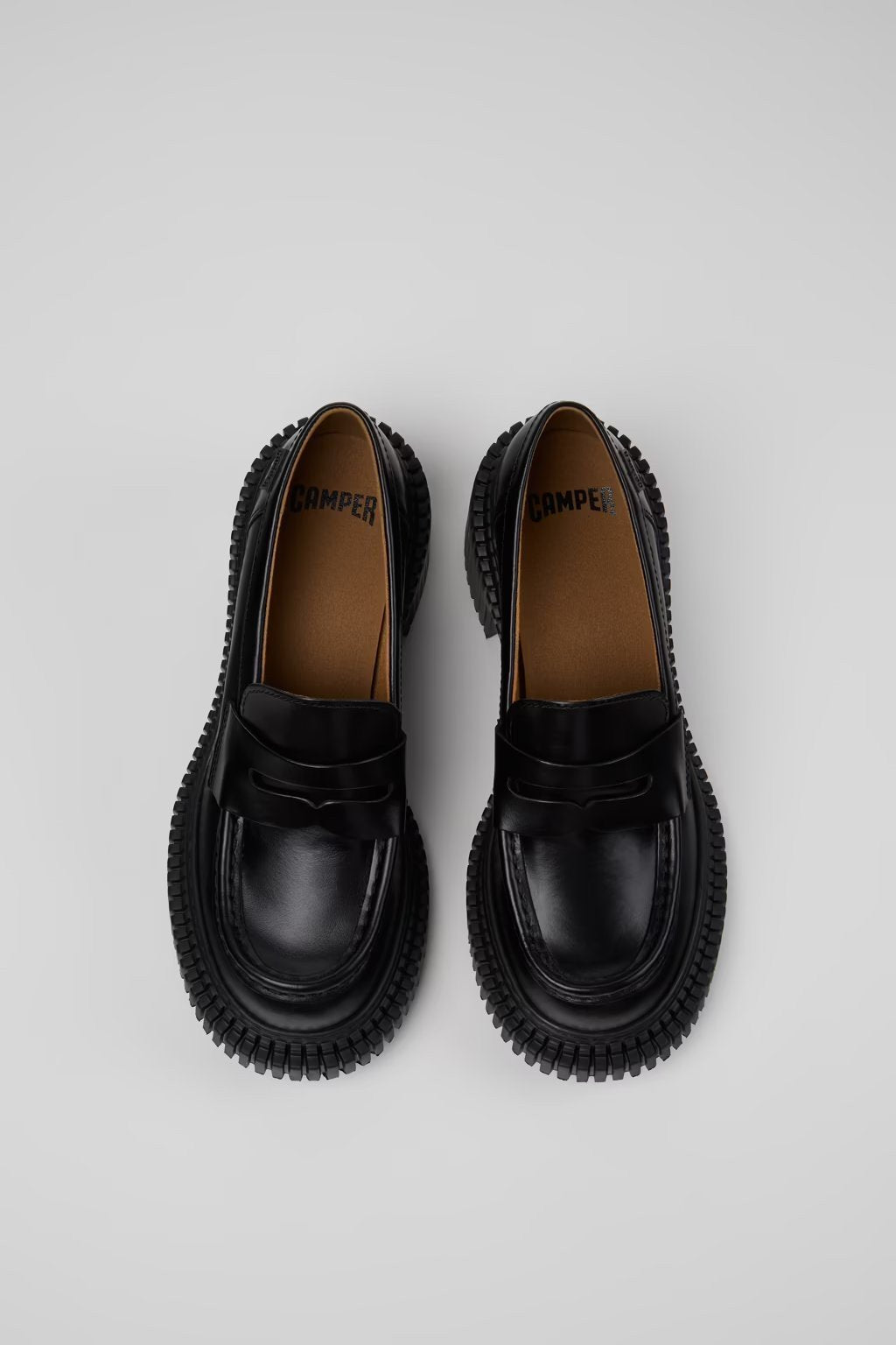 Pix London Black Leather Moccasins