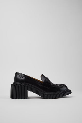 Pix London Black Leather Moccasins