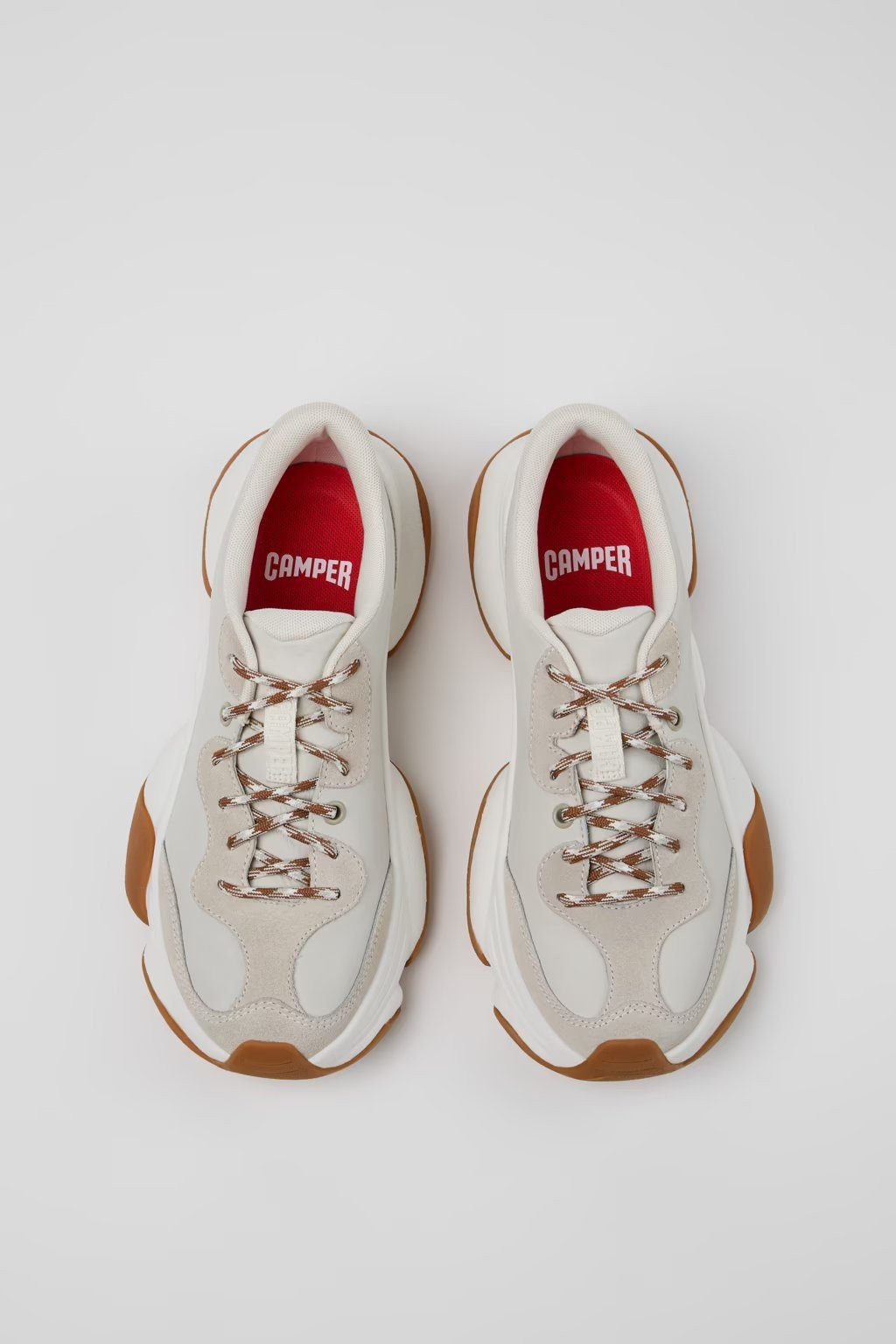 Karst 2 White and Gray Leather Sneakers