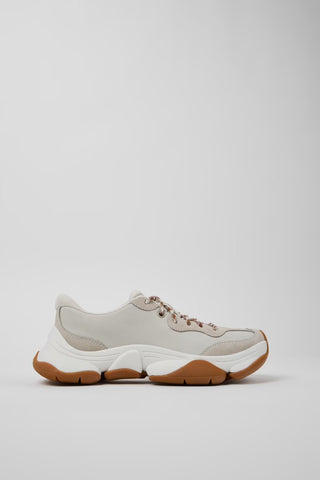 Karst 2 White and Gray Leather Sneakers