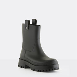 KAIAH 01 Vegan Mid Calf Black Boots - Lemon Jelly