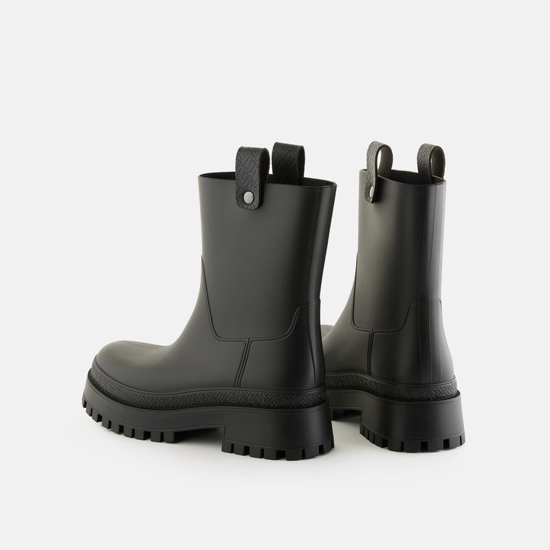 KAIAH 01 Vegan Mid Calf Black Boots - Lemon Jelly