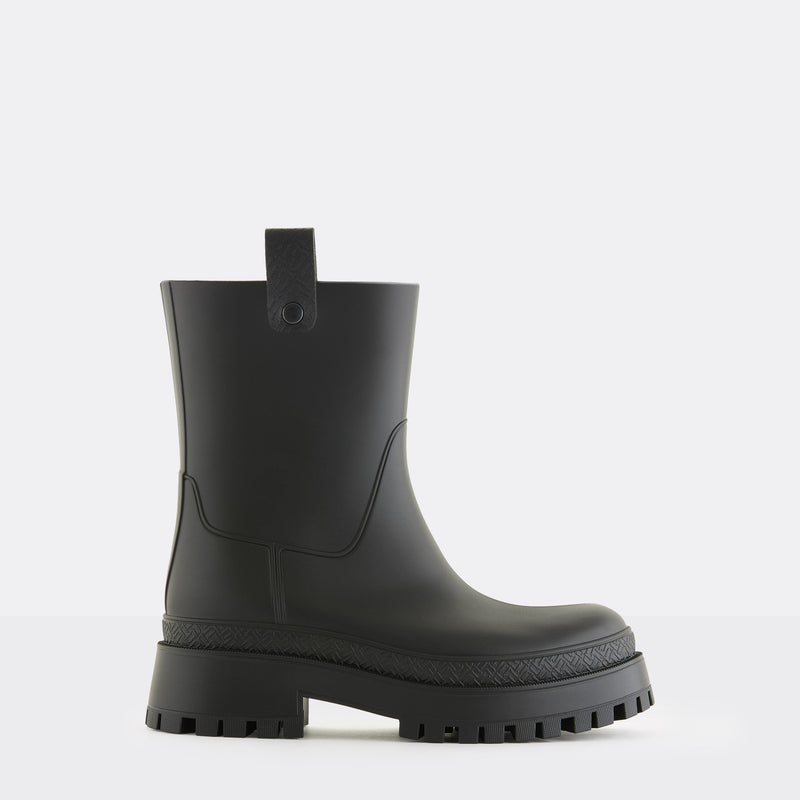 KAIAH 01 Vegan Mid Calf Black Boots - Lemon Jelly