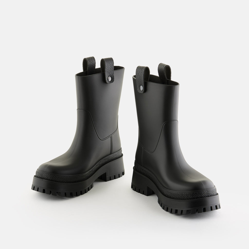 KAIAH Vegan Mid Calf Black Boots