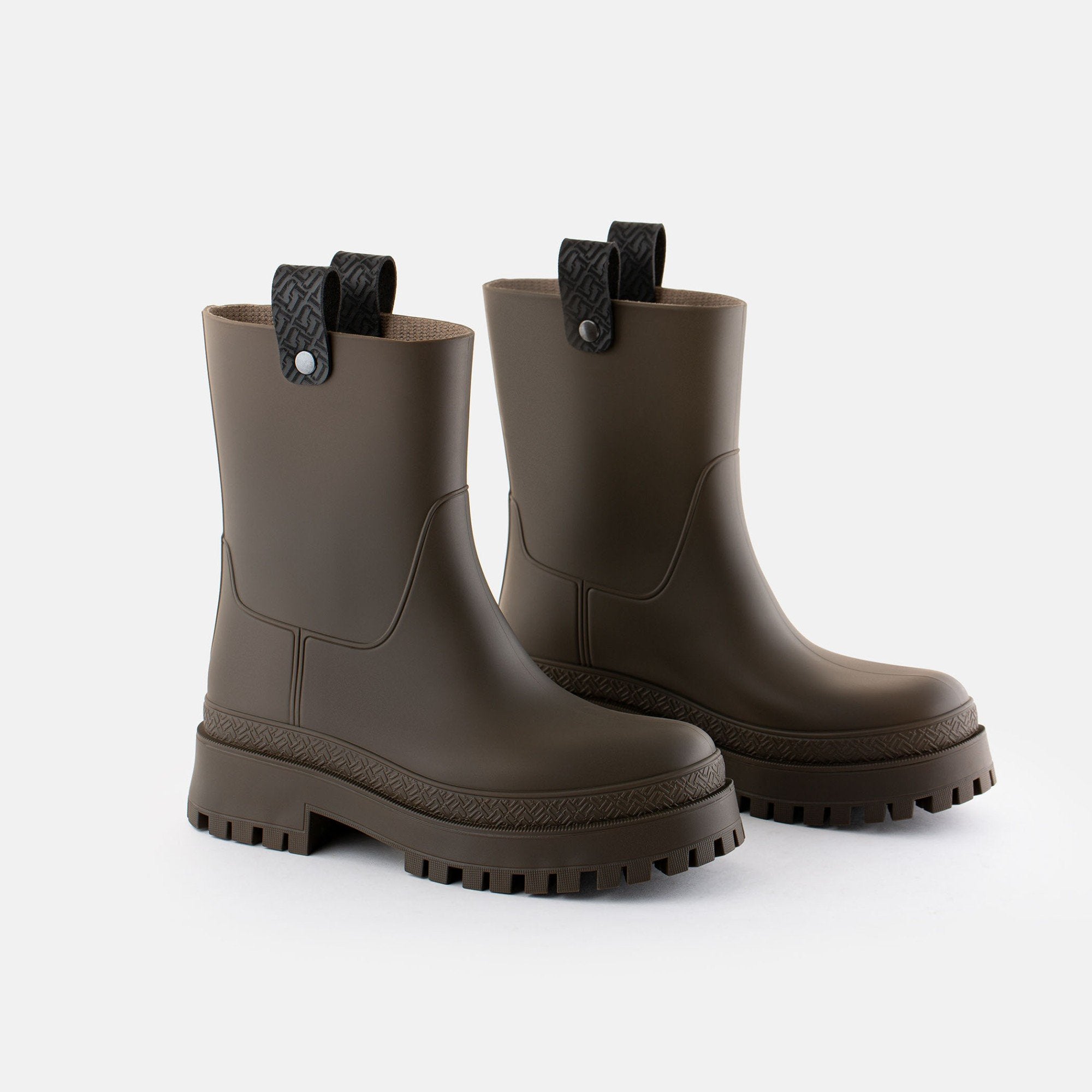 KAIAH Woodland Vegan Mid Calf Brown Boots