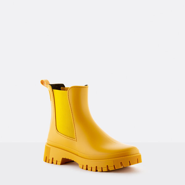 KIRBY 09 Vegan Yellow Mustard Boots - Lemon Jelly