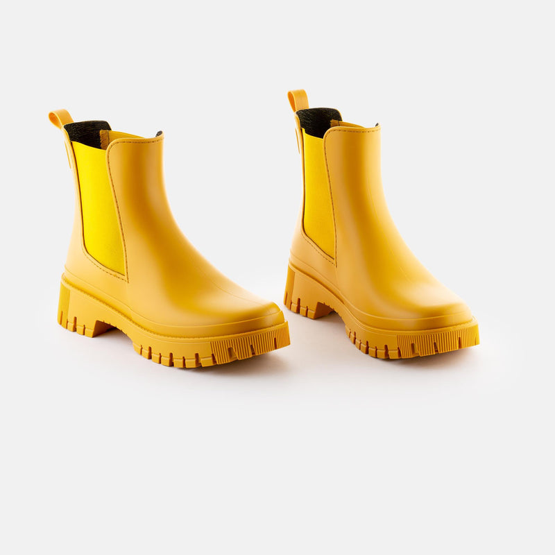 KIRBY 09 Vegan Yellow Mustard Boots - Lemon Jelly