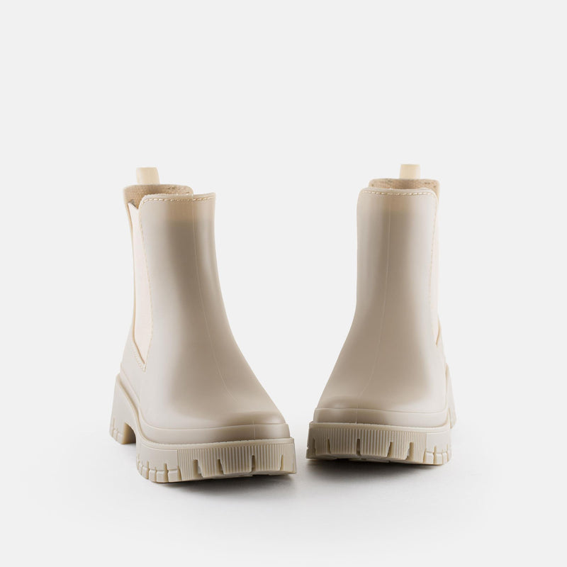 KIRBY 14 Vegan Beige Mate Chelsea Boots - Lemon Jelly