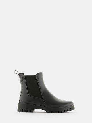 KIRBY Vegan Matte Black Ankle Boots