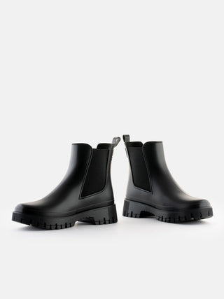 KIRBY Vegan Matte Black Ankle Boots