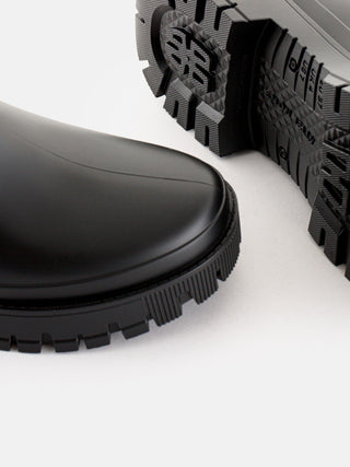 KIRBY Vegan Matte Black Ankle Boots