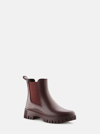 KIRBY Dark Cherry Vegan Matte Bordeaux Ankle Boots