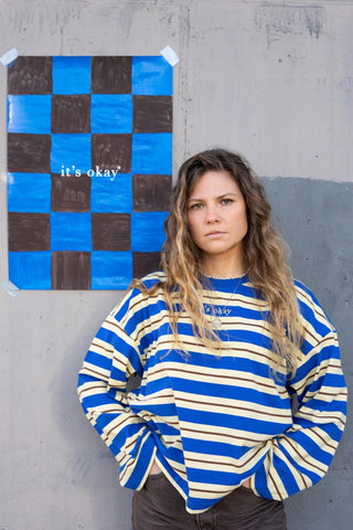 LONG-SLEEVE - BLUE STRIPES