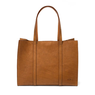 Camel Leather Large Tote Bage - Broolls