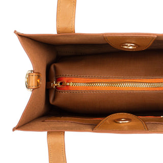 Camel Leather Large Tote Bage - Broolls