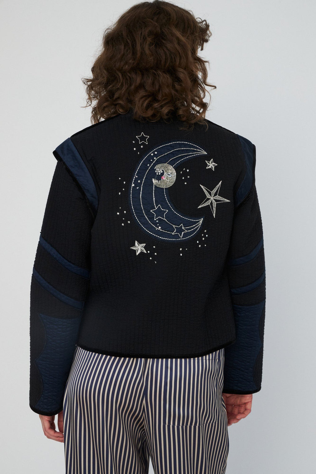 Moon and Star Embroidered Jacket