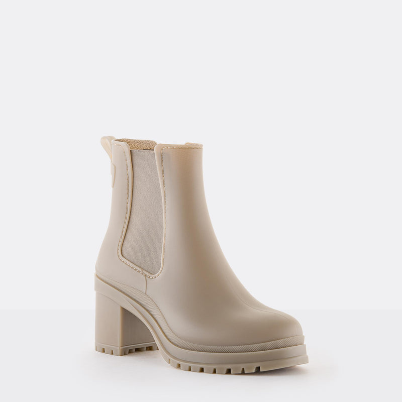 NASH 07 Vegan Beige High Heel Boots - Lemon Jelly